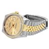 Image 6 : Rolex Mens Two Tone Champagne Index Diamond Datejust Wristwatch With Rolex Box