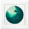 Image 1 : Wyland "Swimming to the Surface" Original Watercolor on Paper
