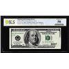 Image 1 : 1996 $100 Federal Reserve Note SF Obstructed Printing Error PCGS Choice AU 58