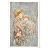 Image 1 : Edna Hibel (1917-2014) "Woman with Children" Limited Edition Lithograph on Paper