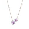 Image 2 : 14KT Yellow Gold 2.33 ctw Sapphire and Diamond Necklace
