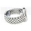 Image 5 : Rolex Mens Stainless Steel Black Roman Ruby and Diamond Datejust Wristwatch