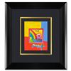 Image 1 : Peter Max "Sailboat with Heart" Original Mixed Media on Paper