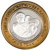Image 1 : .999 Silver Sam's Town Las Vegas, Nevada $10 Casino Limited Edition Gaming Token