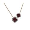 Image 1 : 14KT Yellow Gold 2.43 ctw Ruby and Diamond Necklace