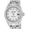 Image 1 : Rolex Ladies Stainless Steel Diamond Datejust Wristwatch