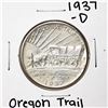 Image 1 : 1937-D Oregon Trail Memorial Commemorative Half Dollar Coin