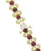 Image 8 : Vintage 14K Gold 21 ctw GIA Burma Ruby & Diamond Figure 8 Link Statement Necklac