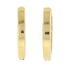 Image 3 : NEW 14k Yellow Gold 0.25 ctw Pave Round Diamond 12.2mm Petite Huggie Hoop Earrin