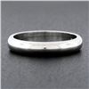 Image 2 : Classic 14K White Gold 3.4mm Plain Domed Polished Stackable Wedding Band Ring