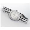 Image 3 : Rolex Ladies Stainless Steel Silver Index 26MM Quickset Datejust Wristwatch