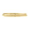 Image 3 : (3) 14k Yellow Gold 7.5" Polished & Textured Slip On Stack Bangle Bracelet Set