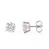 Image 1 : 2.99 ctw G COLOR SI3 to I1 CLARITY Diamond 14K White Gold Stud Earrings