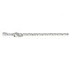 Image 6 : 18K White Gold 1.50 ctw Round Diamond Thin Line Bracelet w/ Dangle Heart Charm