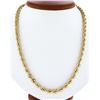 Image 1 : Classic 14K Yellow Gold 20 5.7mm Thick Solid Polished Rope Link Chain Necklace