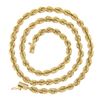 Image 3 : Classic 14K Yellow Gold 20 5.7mm Thick Solid Polished Rope Link Chain Necklace