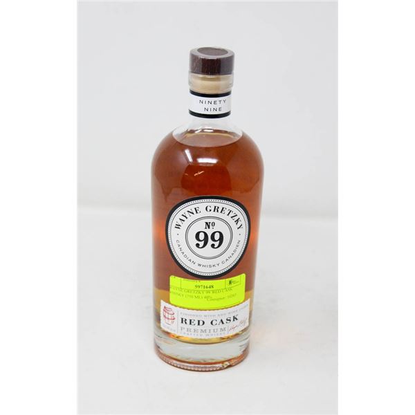 WAYNE GRETZKY 99 'RED CASK' WHISKY (750 ML) 40%