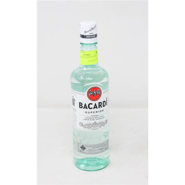 BACARDI WHITE RUM (750 ML)   40%