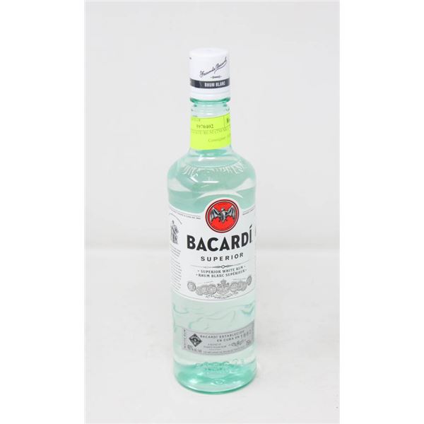 BACARDI WHITE RUM (750 ML)   40%