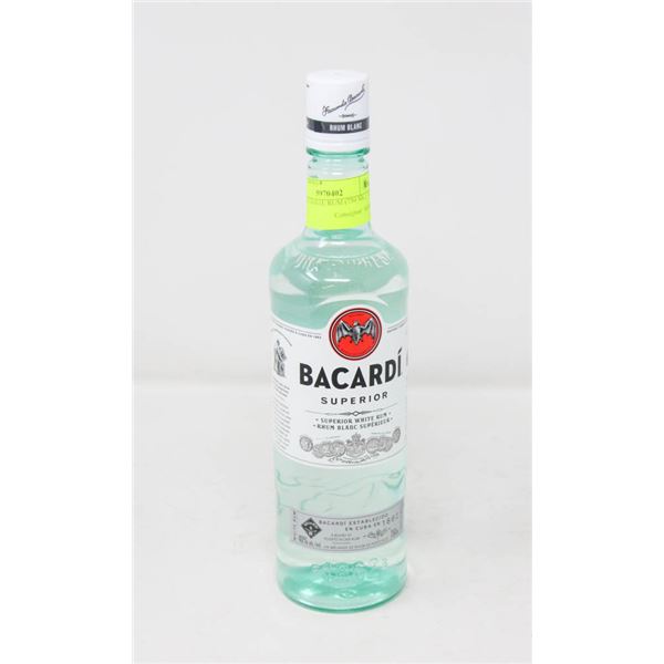 BACARDI WHITE RUM (750 ML)   40%