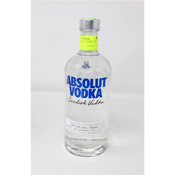 ABSOLUT VODKA (750 ML)   40%