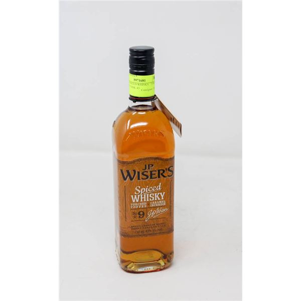 WISER'S SPICED WHISKY  "TORCHED TOFFEE" 750ML 43