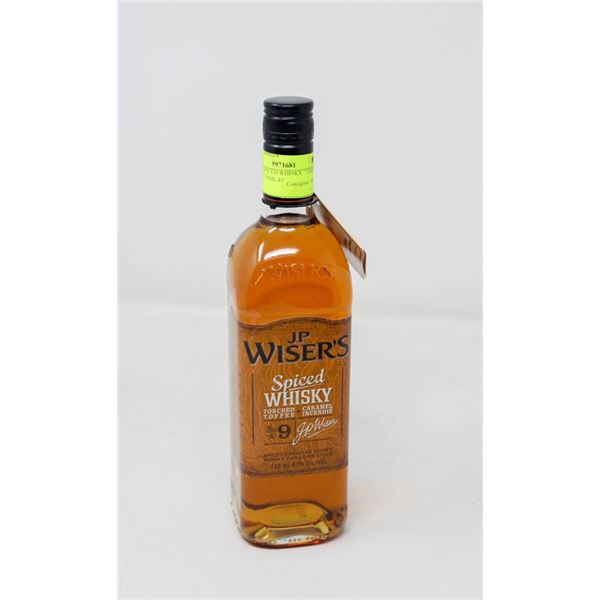 WISER'S SPICED WHISKY  "TORCHED TOFFEE" 750ML 43