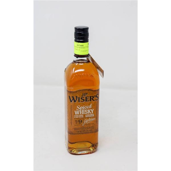 WISER'S SPICED WHISKY   TORCHED TOFFEE  750ML 43