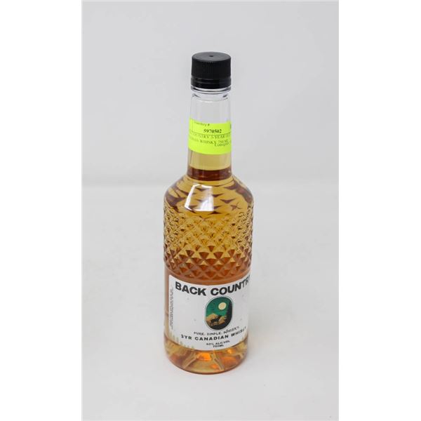 BACK COUNTRY 3-YEAR OLD CANADIAN WHISKY 750 ML