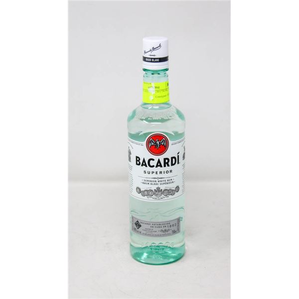 BACARDI WHITE RUM (750 ML)   40%