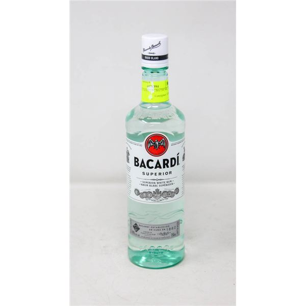 BACARDI WHITE RUM (750 ML)   40%