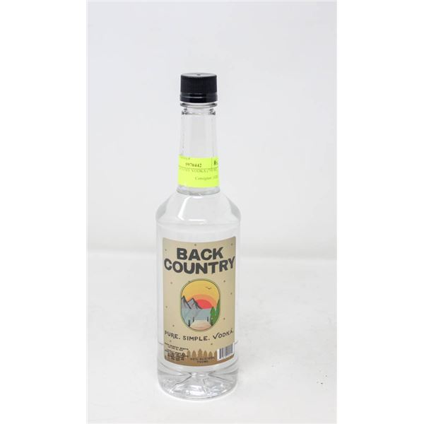 BACK COUNTRY VODKA (750 ML)   40%