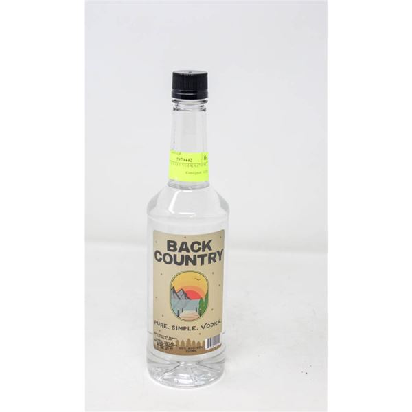 BACK COUNTRY VODKA (750 ML)   40%