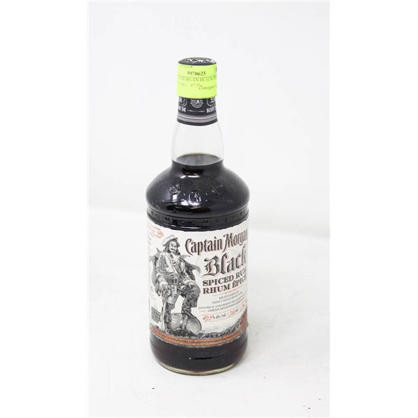 CAPTAIN MORGAN BLACK SPICED RUM (750 ML)   47.3%