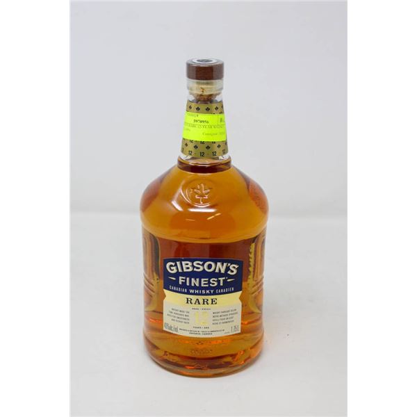 GIBSON'S RARE 12-YEAR WHISKY (1.75 L) 40%