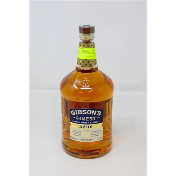 GIBSON'S RARE 12-YEAR WHISKY (1.75 L) 40%