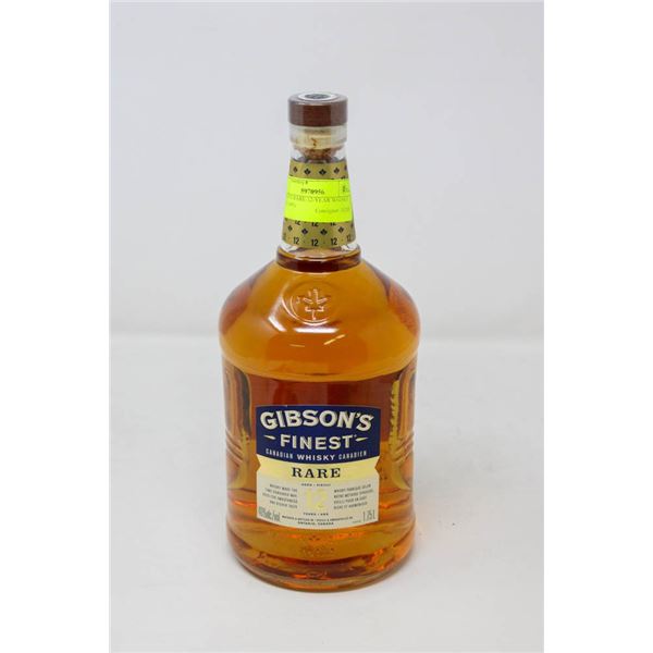 GIBSON'S RARE 12-YEAR WHISKY (1.75 L) 40%