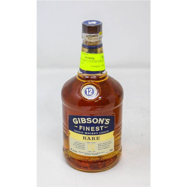 GIBSON'S RARE 12-YEAR WHISKY (750 ML) 40%