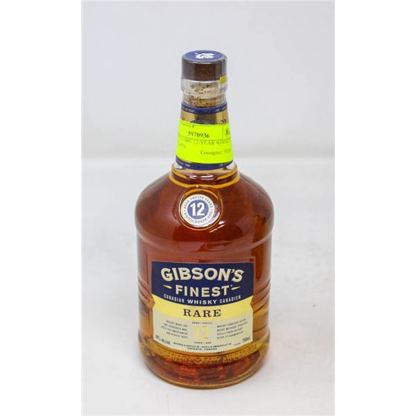 GIBSON'S RARE 12-YEAR WHISKY (750 ML) 40%