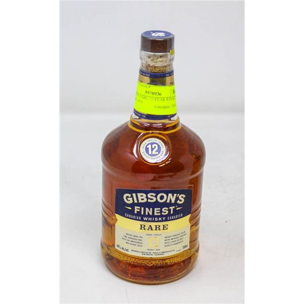 GIBSON'S RARE 12-YEAR WHISKY (750 ML) 40%