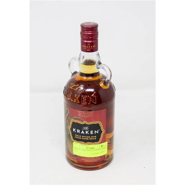 KRAKEN GOLD SPICED RUM (750 ML)   35%