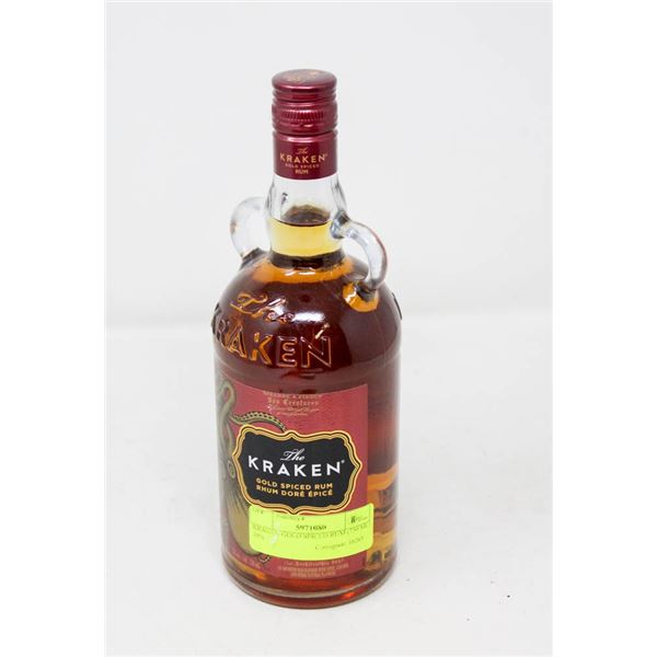 KRAKEN GOLD SPICED RUM (750 ML)   35%