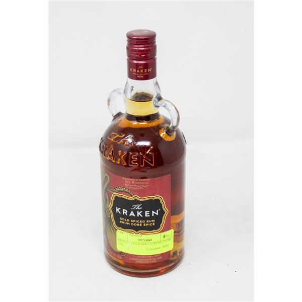 KRAKEN GOLD SPICED RUM (750 ML)   35%