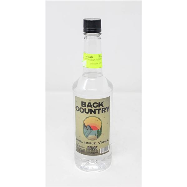 BACK COUNTRY VODKA (750 ML)   40%