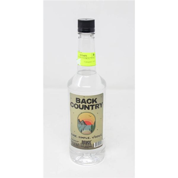 BACK COUNTRY VODKA (750 ML)   40%