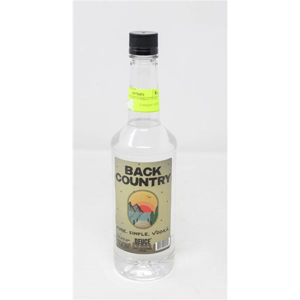 BACK COUNTRY VODKA (750 ML)   40%