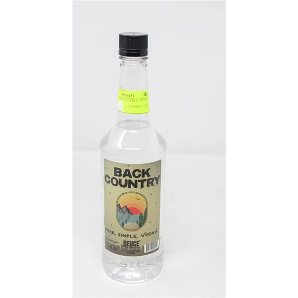 BACK COUNTRY VODKA (750 ML)   40%