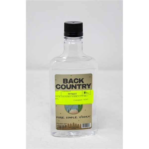 BACK COUNTRY VODKA (375 ML)   40%