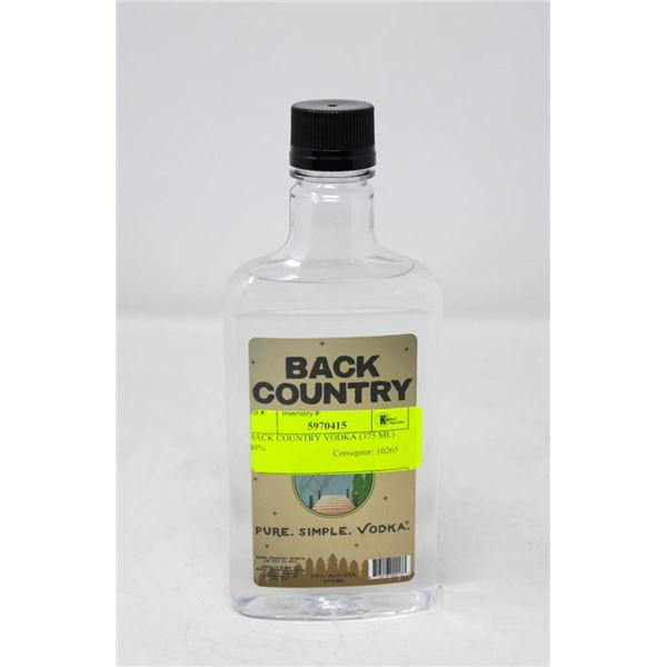 BACK COUNTRY VODKA (375 ML)   40%
