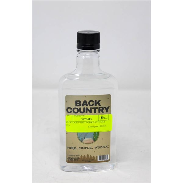 BACK COUNTRY VODKA (375 ML)   40%
